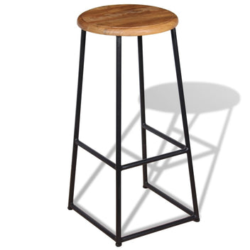 Barstolar, 2 st, massiv teak