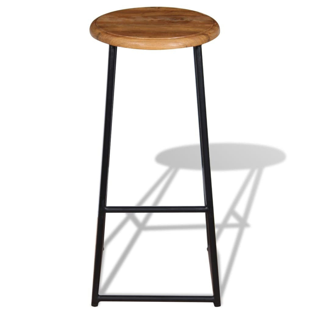 Barstolar, 2 st, massiv teak