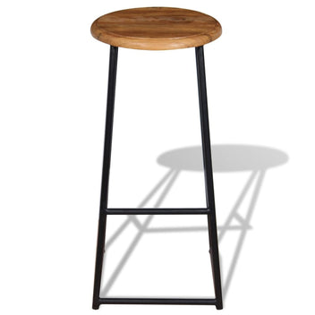 Barstolar, 2 st, massiv teak