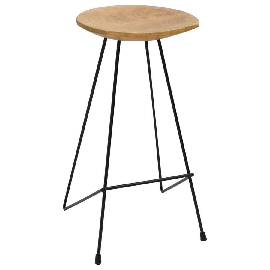 Barstolar, 2 st, massiv teak
