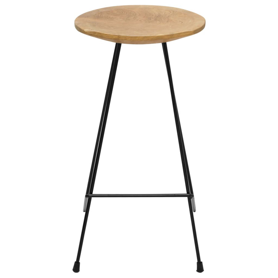 Barstolar, 2 st, massiv teak
