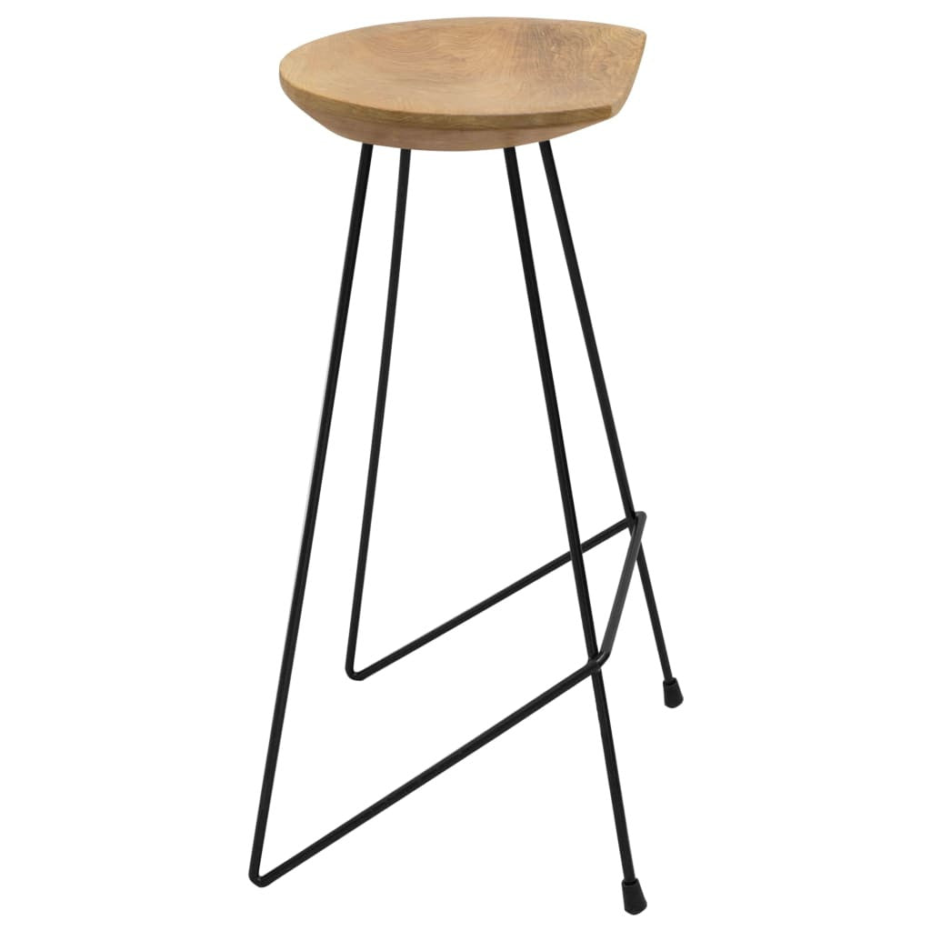 Barstolar, 2 st, massiv teak