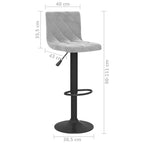 Baarijakkarat 2 kpl vaaleanharmaa sametti