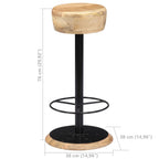 Baarituolit 2 kpl täysi mangopuu