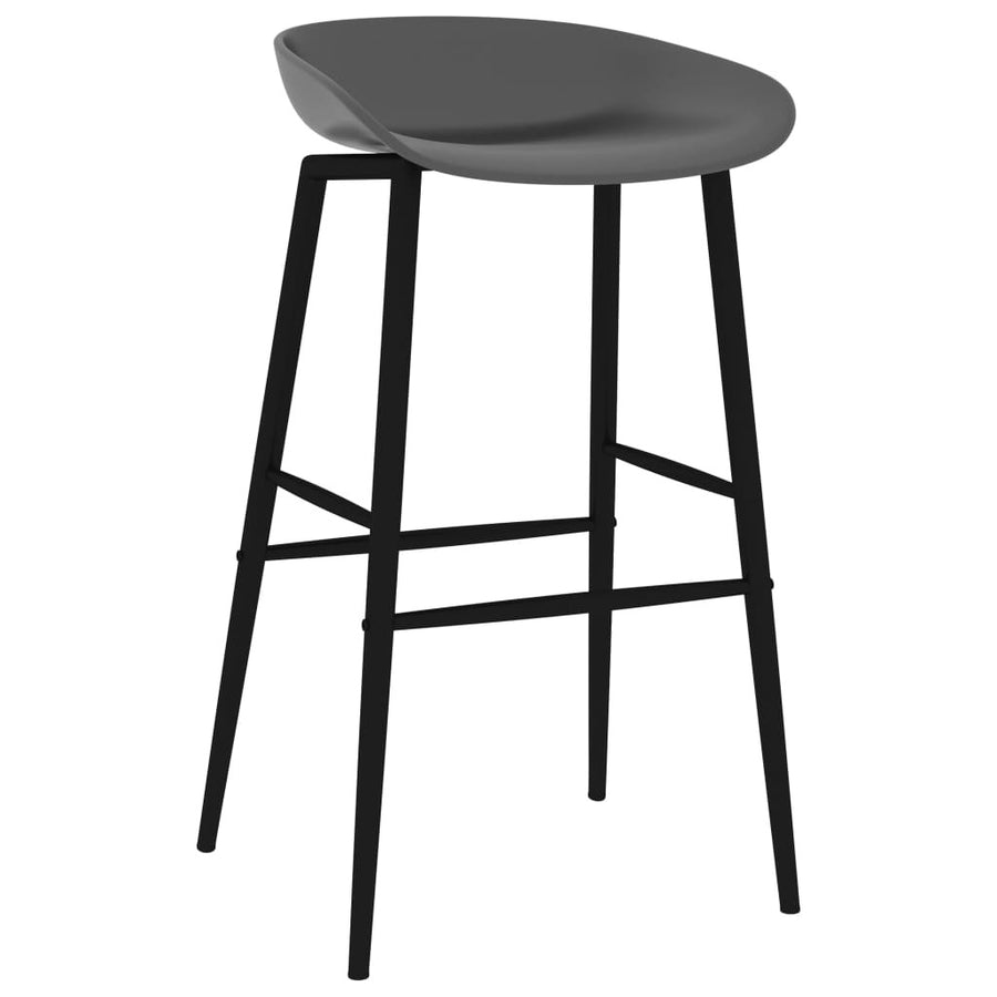 Barstolar, 2 st, grå