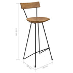 Baarijakkarat 2 kpl täysi tiikki