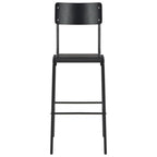 Baarijakkarat 4 kpl musta täysi vaneri teräs