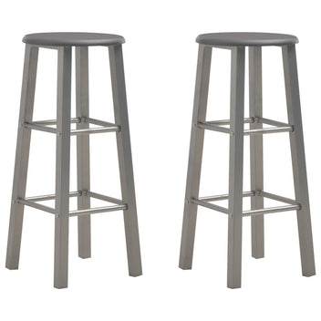 Barstolar, 2 st, antracit MDF