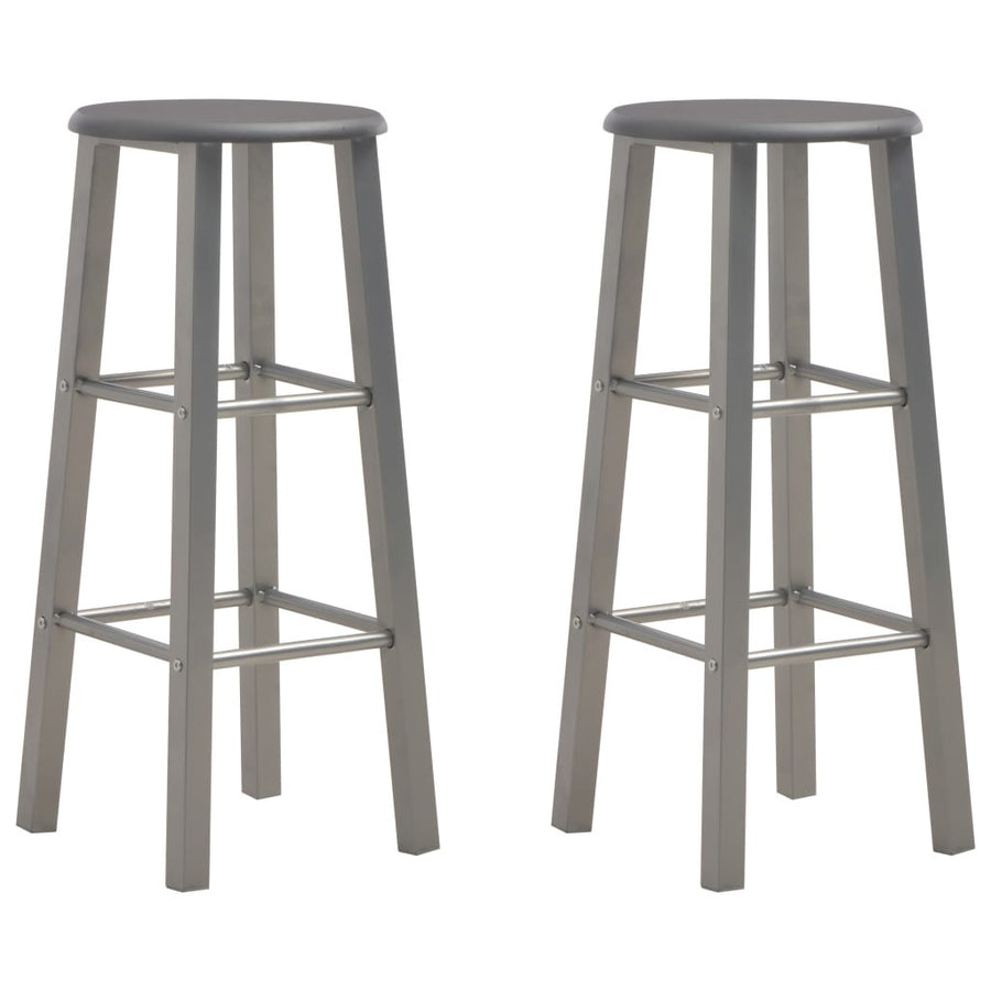 Barstolar, 2 st, antracit MDF