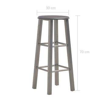 Barstolar, 2 st, antracit MDF