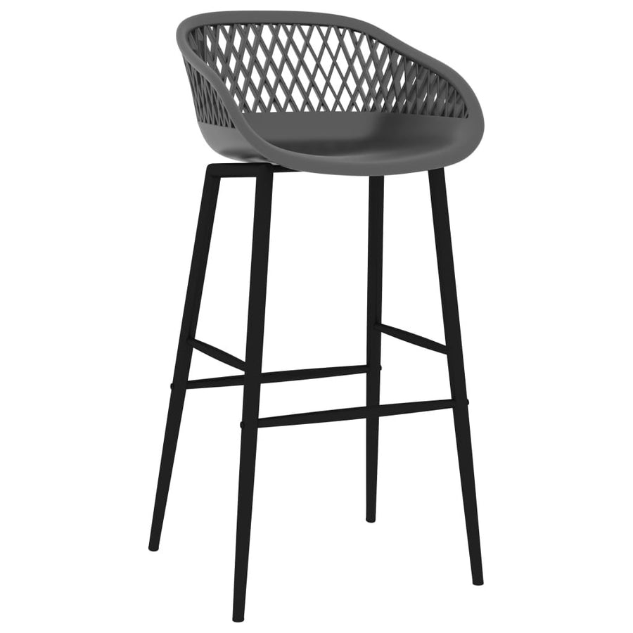 Barstolar, 4 st, grå