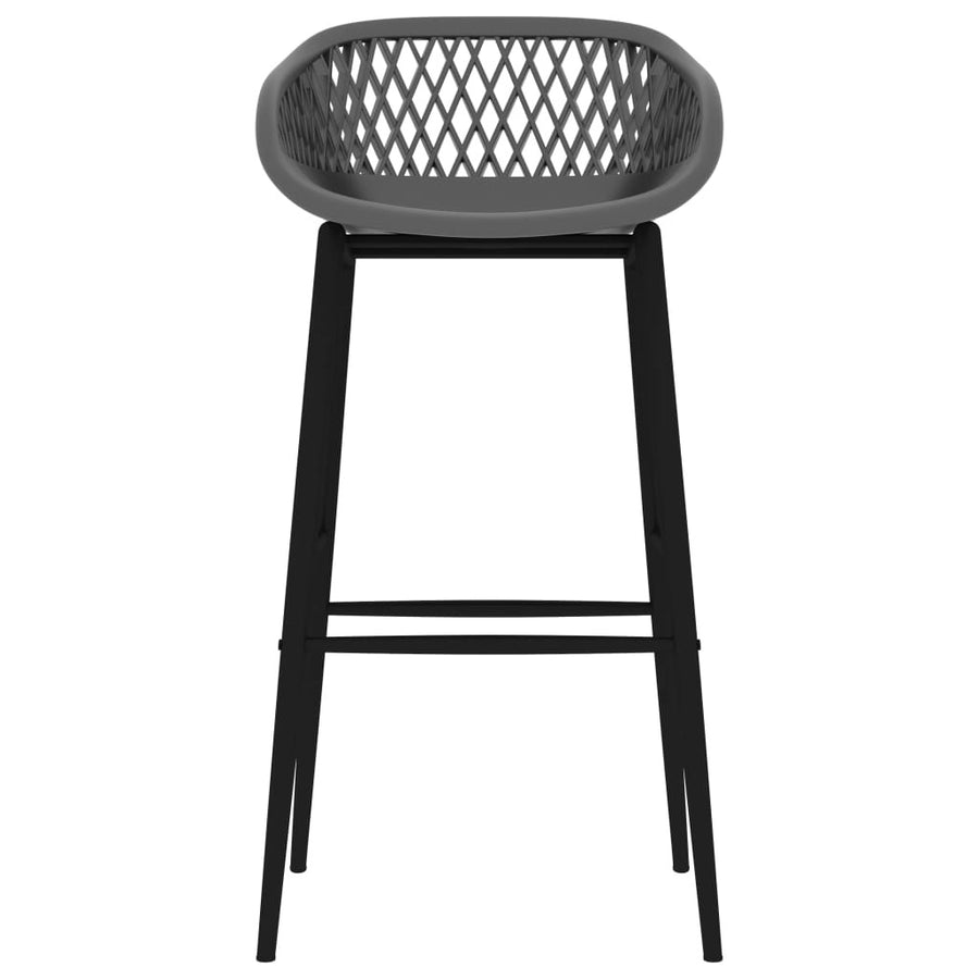 Barstolar, 4 st, grå