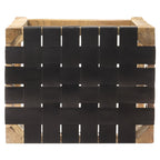 Baarijakkarat 2 kpl musta aito nahka 75 cm