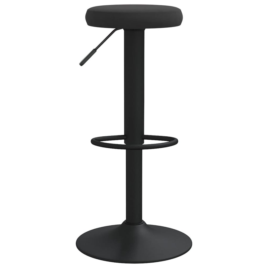 Barstolar, 2 st, svart sammet
