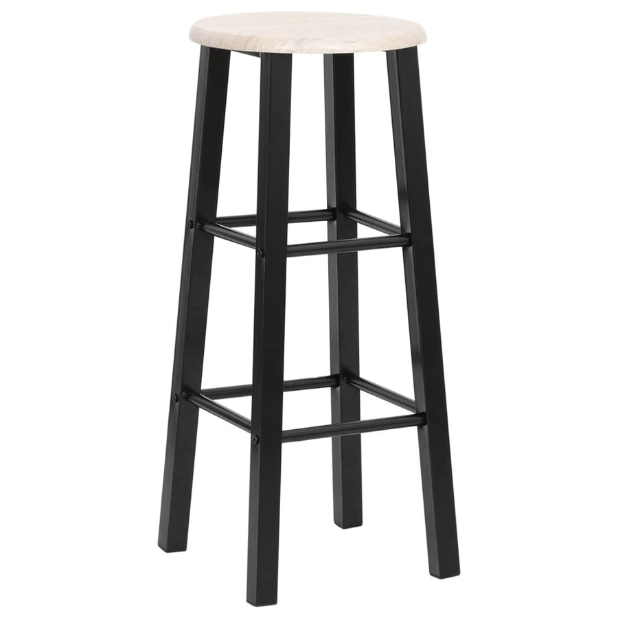 Barstolar MDF 2 st svart