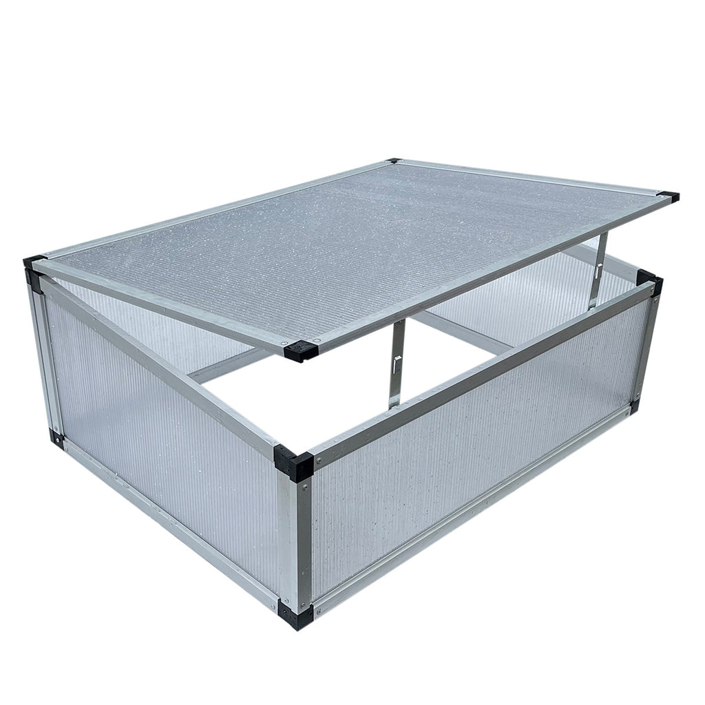 POHJOLA GARDEN Minikasvihuone / kasvatuslaatikko L 78 x 58 x 30cm, harmaa