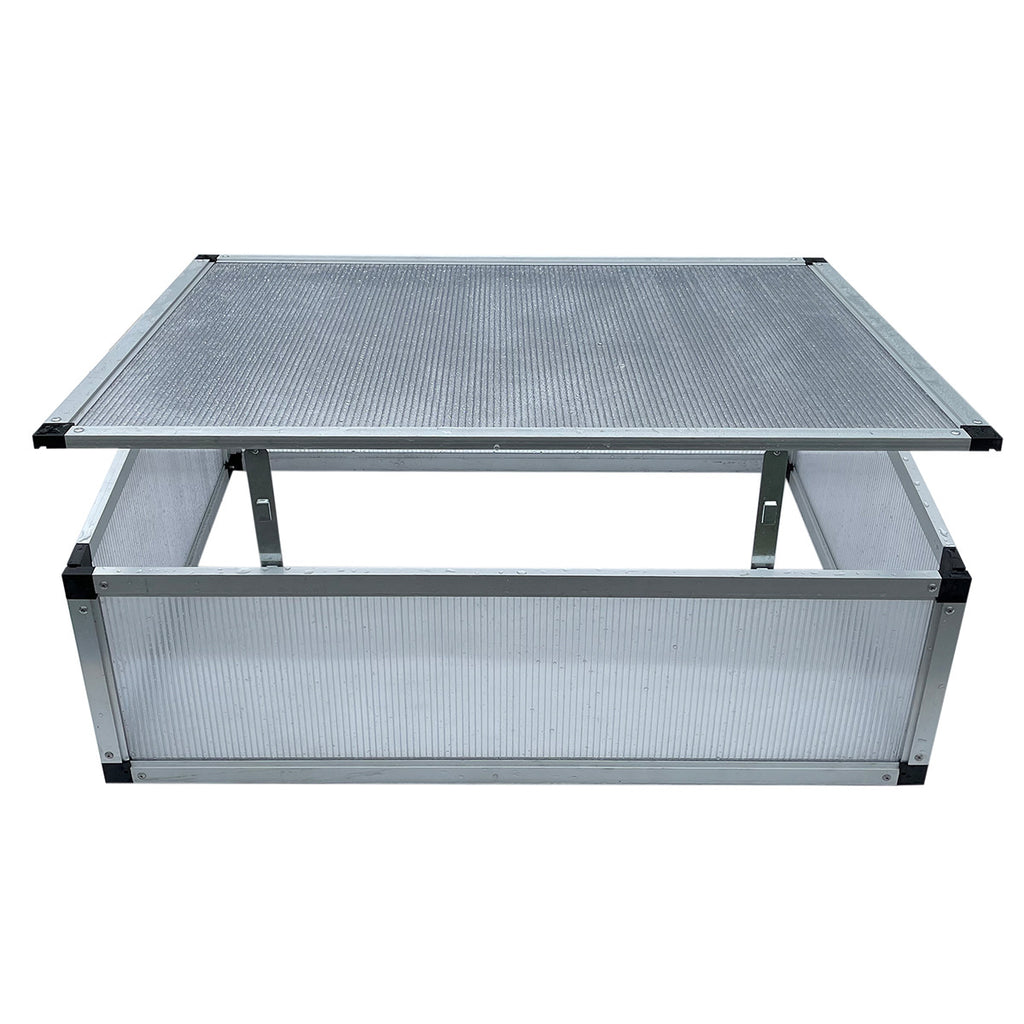 POHJOLA GARDEN Minikasvihuone / kasvatuslaatikko L 78 x 58 x 30cm, harmaa