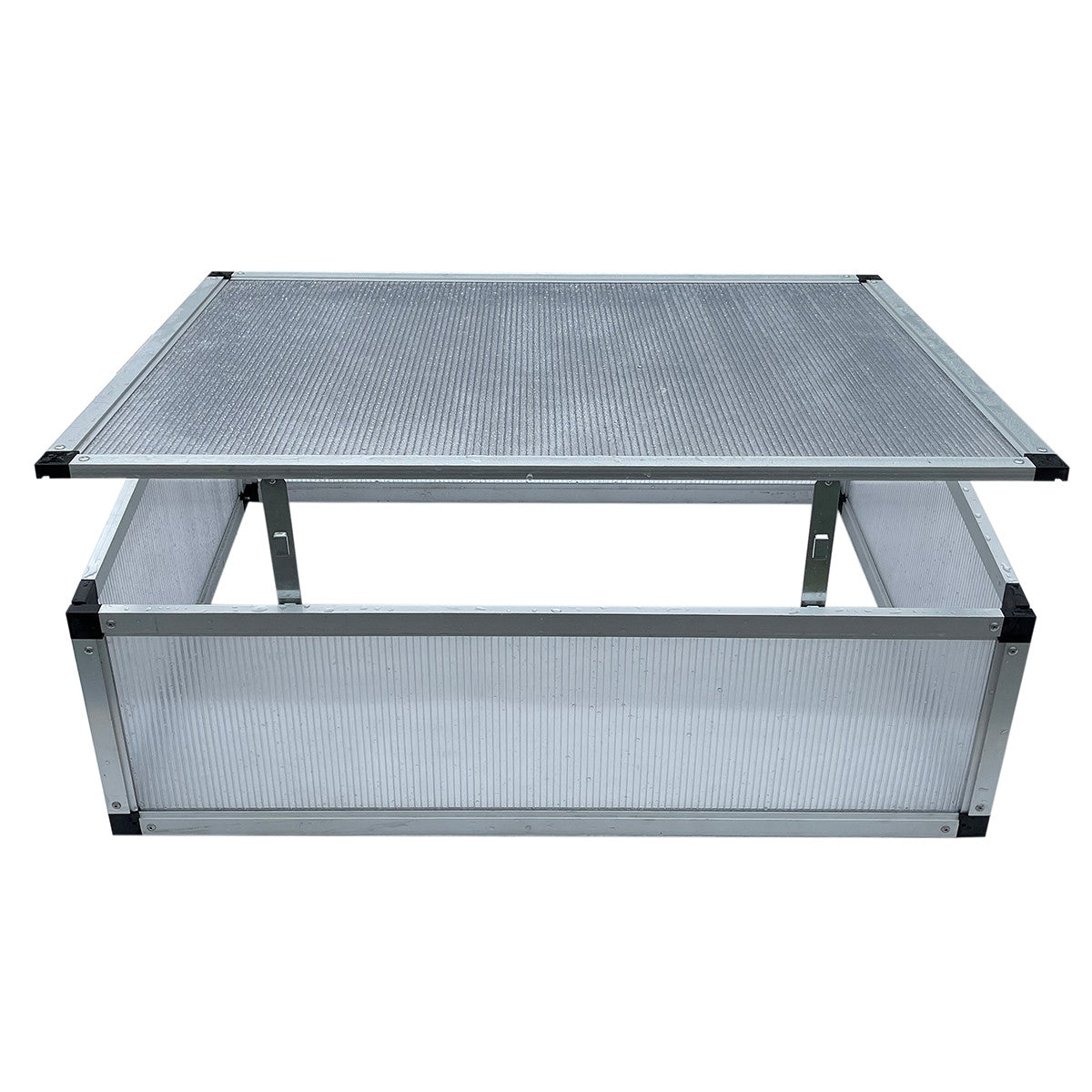 POHJOLA GARDEN Minikasvihuone / kasvatuslaatikko L 78 x 58 x 30cm, harmaa