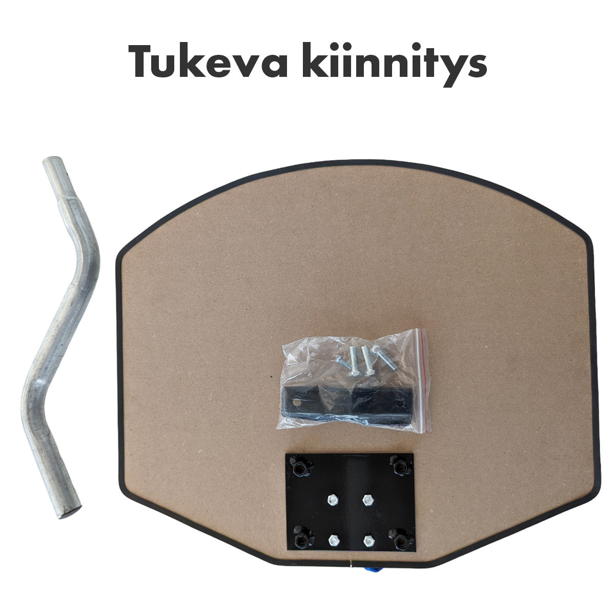 Basketkorg till studsmatta 60 x 40 cm – fästdon ingår, väderbeständiga material