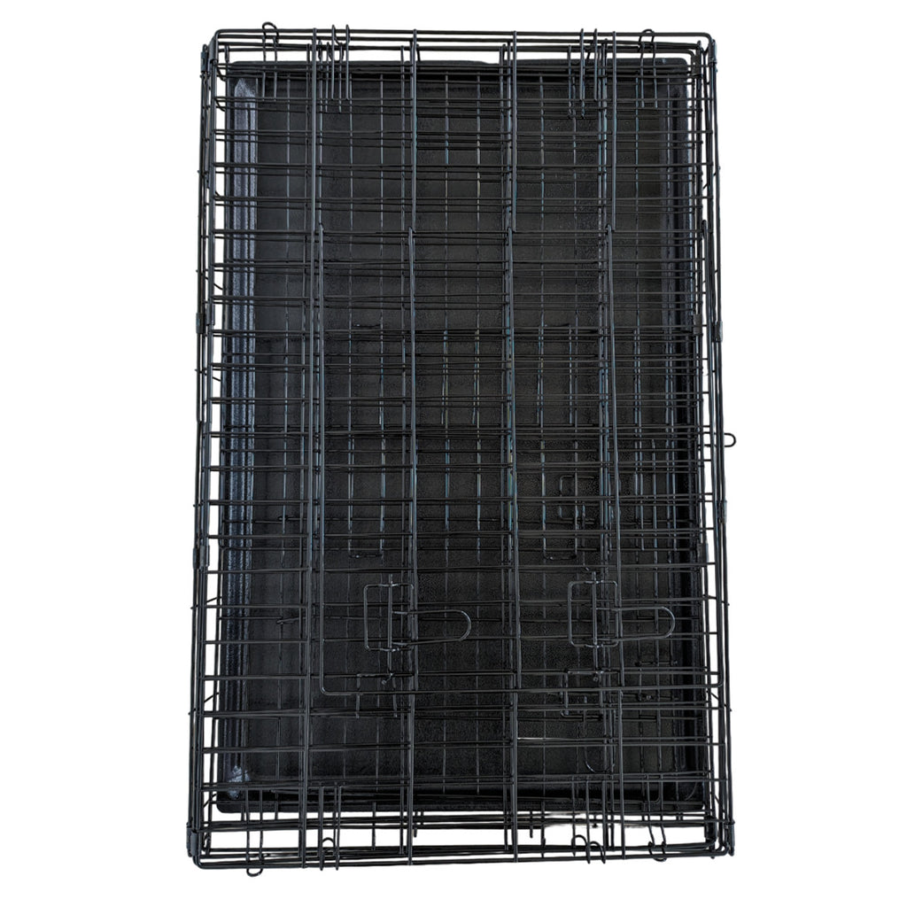POHJOLAN LEMMIKKITARVIKE Kasaantaitettava Lemmikkihäkki L, 91 x 57 x 63,5cm, Musta