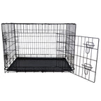 POHJOLAN LEMMIKKITARVIKE Kasaantaitettava Lemmikkihäkki L, 91 x 57 x 63,5cm, Musta