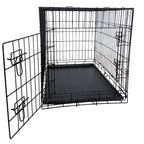 POHJOLAN LEMMIKKITARVIKE Kasaantaitettava Lemmikkihäkki L, 91 x 57 x 63,5cm, Musta