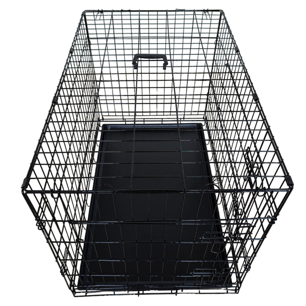 POHJOLAN LEMMIKKITARVIKE Kasaantaitettava Lemmikkihäkki L, 91 x 57 x 63,5cm, Musta