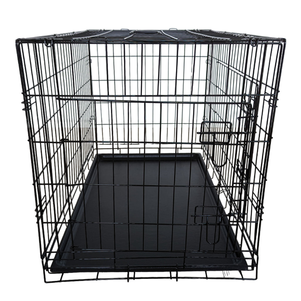 POHJOLAN LEMMIKKITARVIKE Kasaantaitettava Lemmikkihäkki L, 91 x 57 x 63,5cm, Musta