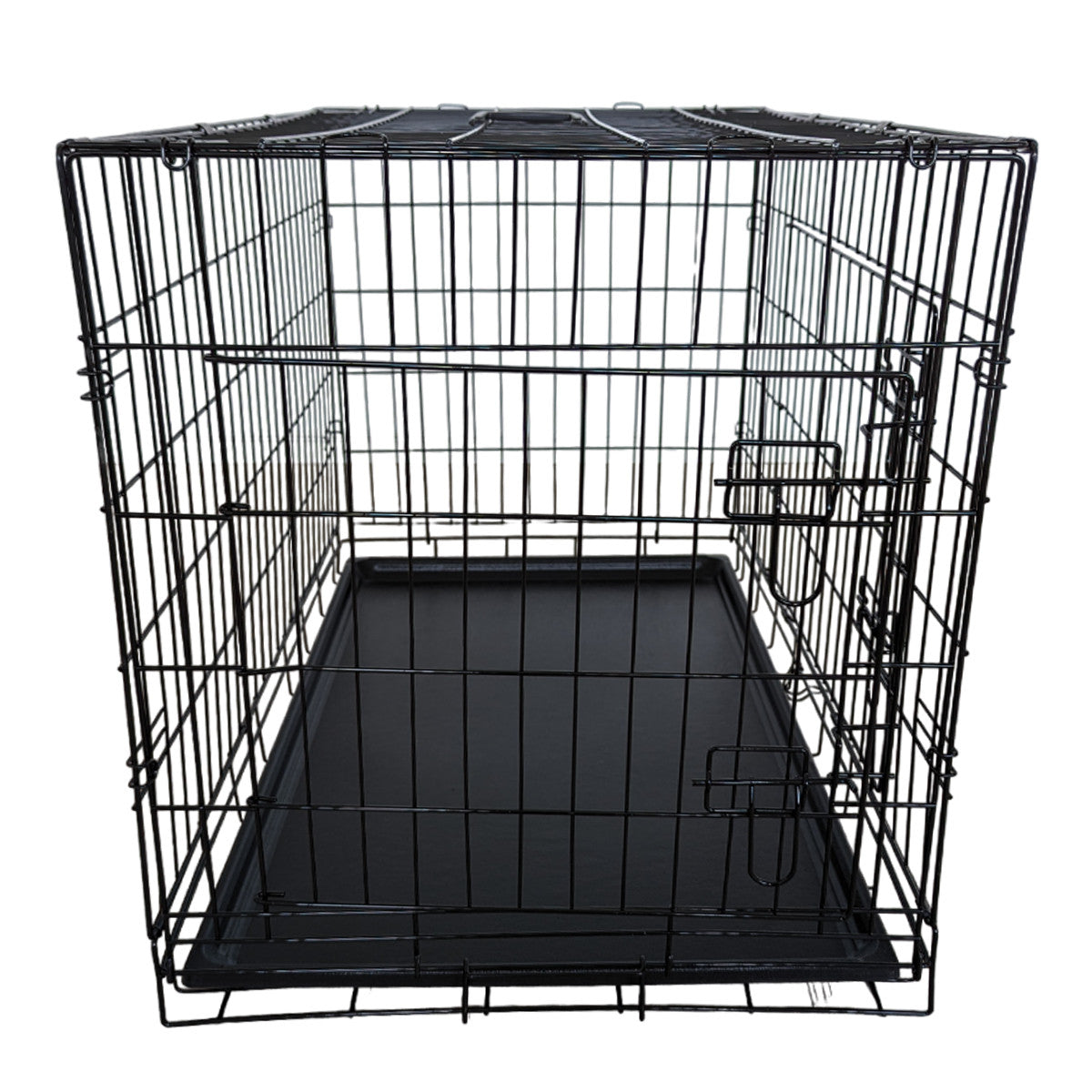 POHJOLAN LEMMIKKITARVIKE Kasaantaitettava Lemmikkihäkki L, 91 x 57 x 63,5cm, Musta