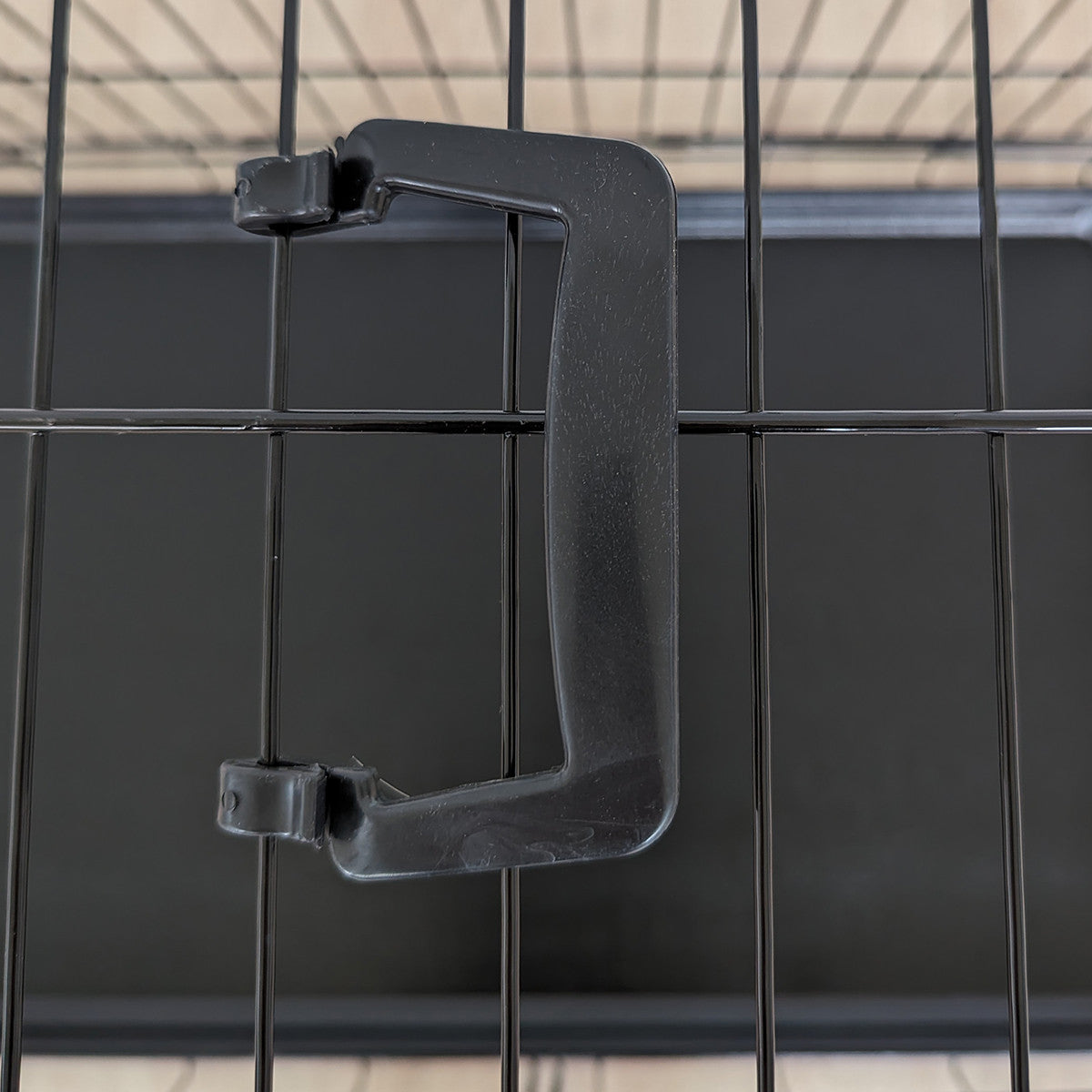 POHJOLAN LEMMIKKITARVIKE Kasaantaitettava Lemmikkihäkki XL, 107 x 69 x 75 cm, Musta