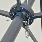 aurinkovarjo ovaali kerma valkoinen 440 x 256 cm