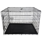 POHJOLAN LEMMIKKITARVIKE Kasaantaitettava Lemmikkihäkki XL, 107 x 69 x 75 cm, Musta