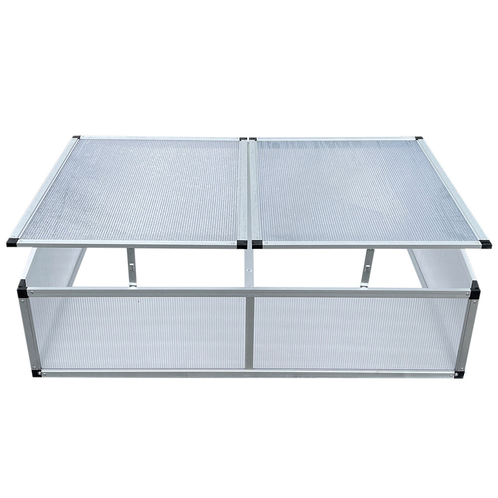 POHJOLA GARDEN Minikasvihuone / kasvatuslaatikko XL 118 x 77 x 40cm, harmaa