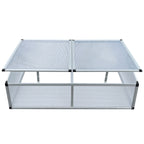 POHJOLA GARDEN Minikasvihuone / kasvatuslaatikko XL 118 x 77 x 40cm, harmaa