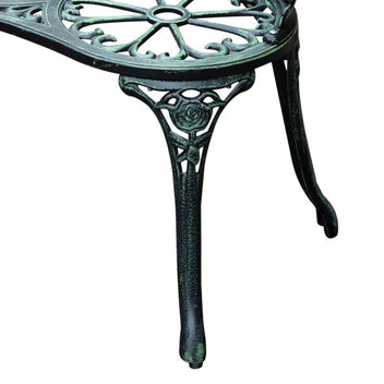 puutarhapenkki  2-istuttava metalli 100 x 54 x 78 cm