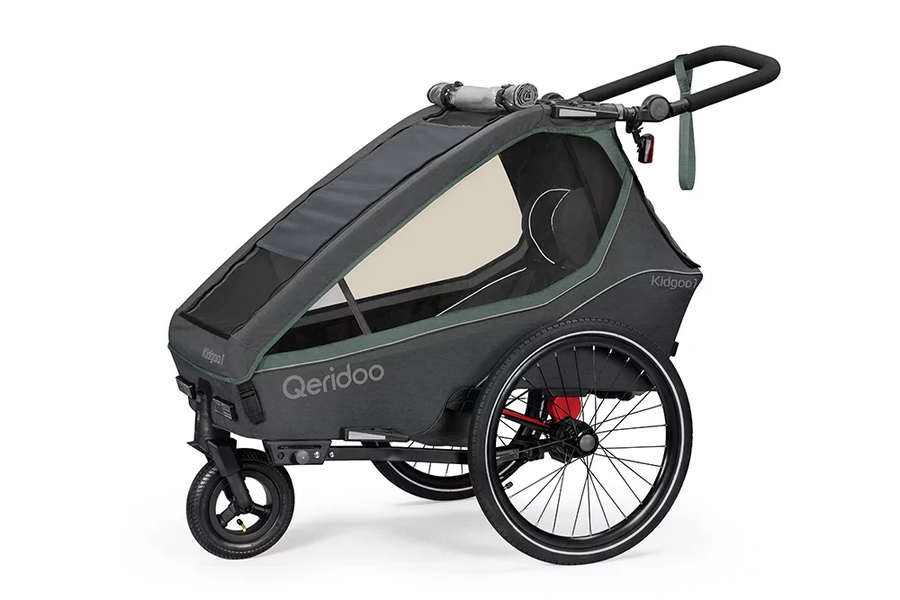 Qeridoo KidGoo1 cykelkärra för 1 barn