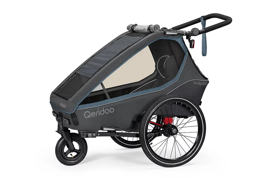 Qeridoo KidGoo1 cykelkärra för 1 barn