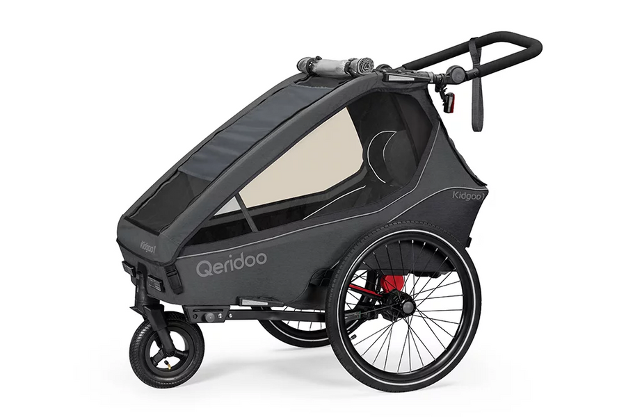 Qeridoo KidGoo1 cykelkärra för 1 barn