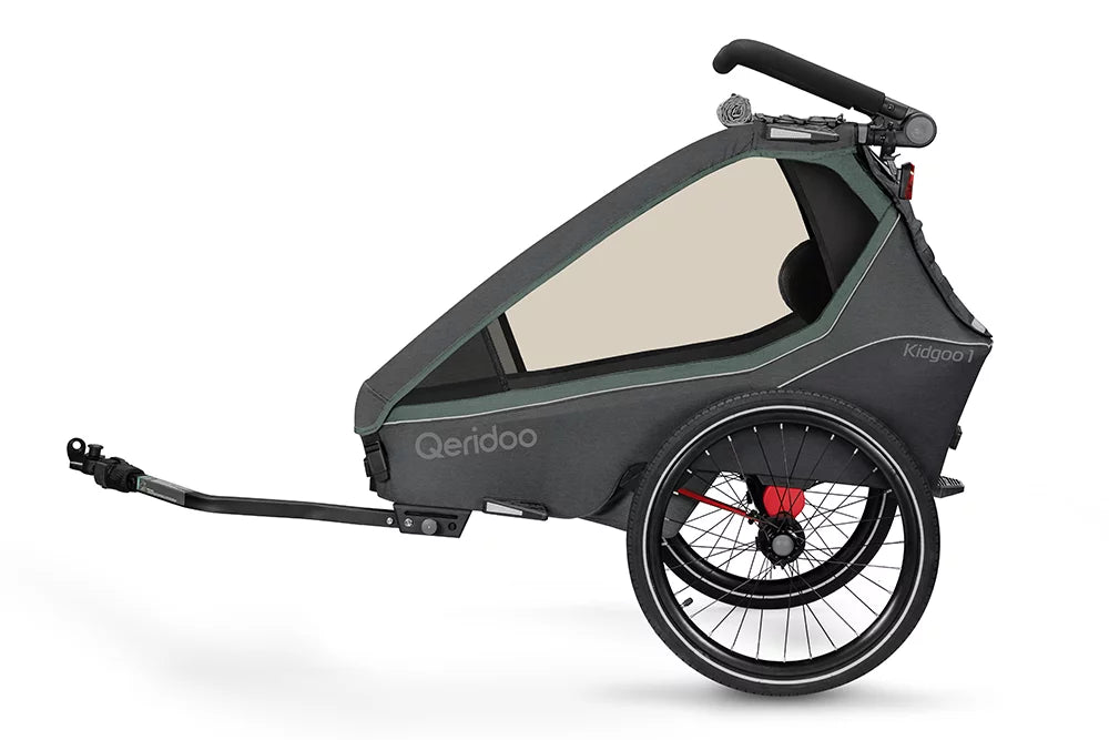 Qeridoo KidGoo1 Polkupyörän Peräkärry 1 Lapselle