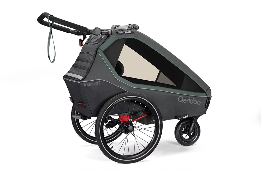 Qeridoo KidGoo1 Polkupyörän Peräkärry 1 Lapselle