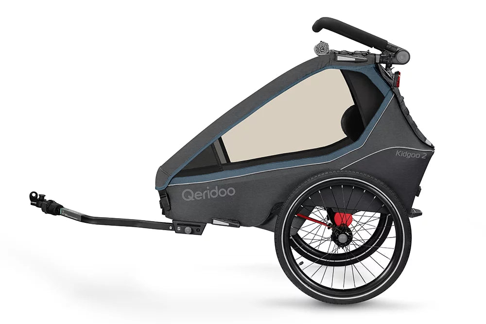 Qeridoo KidGoo2 Polkupyörän Peräkärry 2 Lapselle