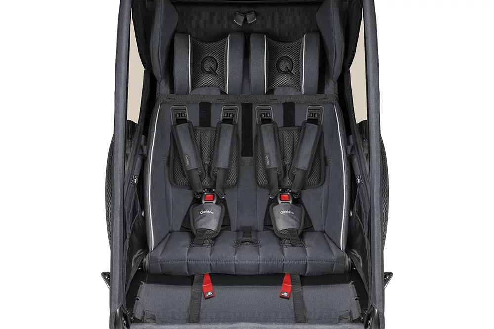 Qeridoo KidGoo2 Polkupyörän Peräkärry 2 Lapselle