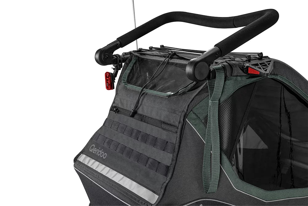 Qeridoo KidGoo2 Polkupyörän Peräkärry 2 Lapselle