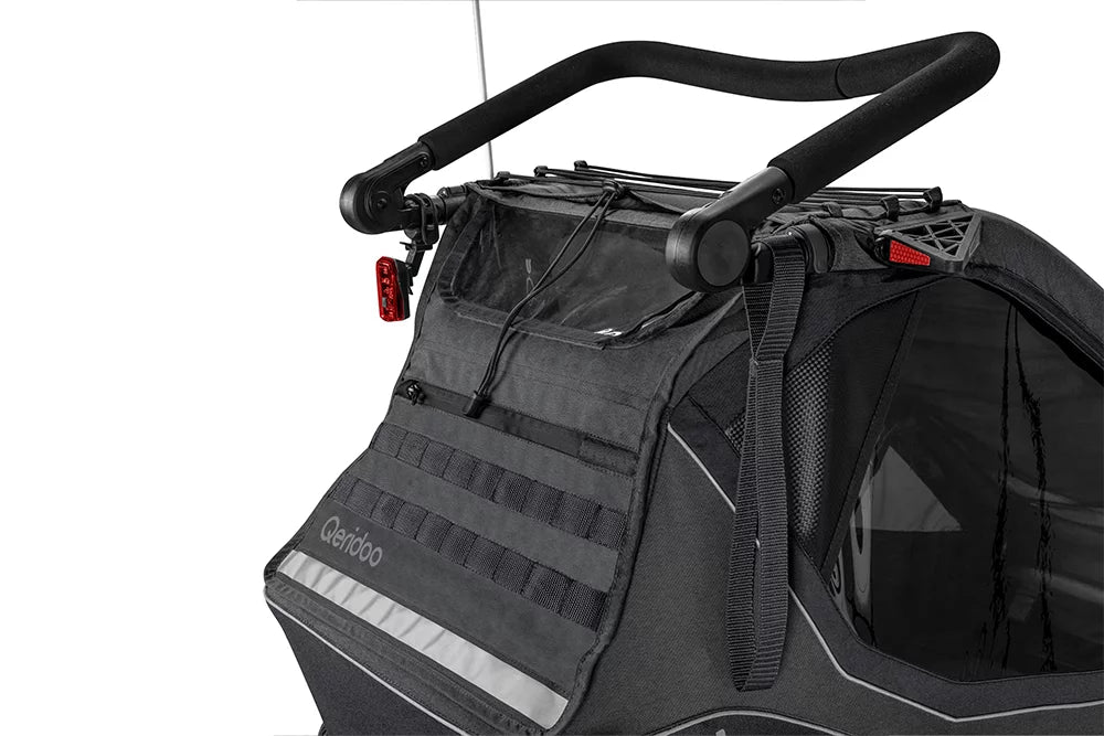 Qeridoo KidGoo2 Polkupyörän Peräkärry 2 Lapselle