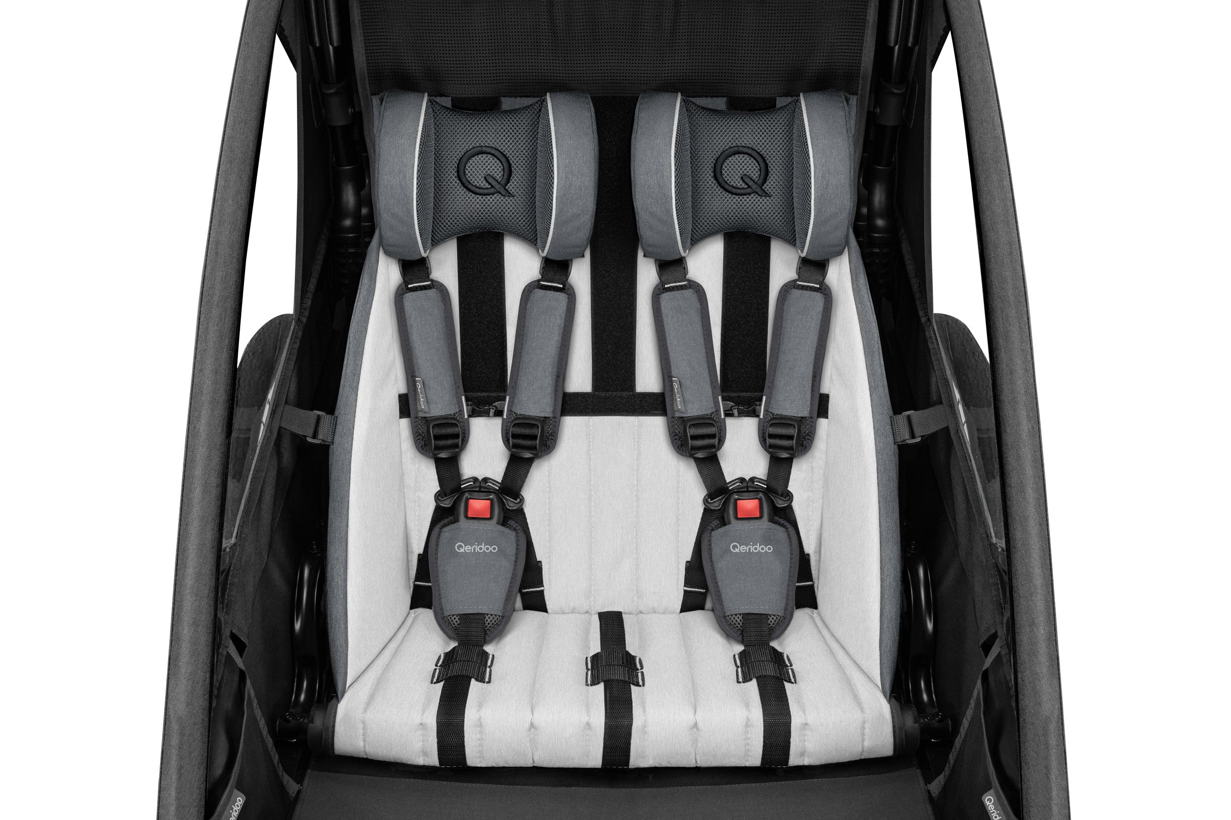 Qeridoo Sportrex2 2Polkupyörän Peräkärry 2 Lapselle