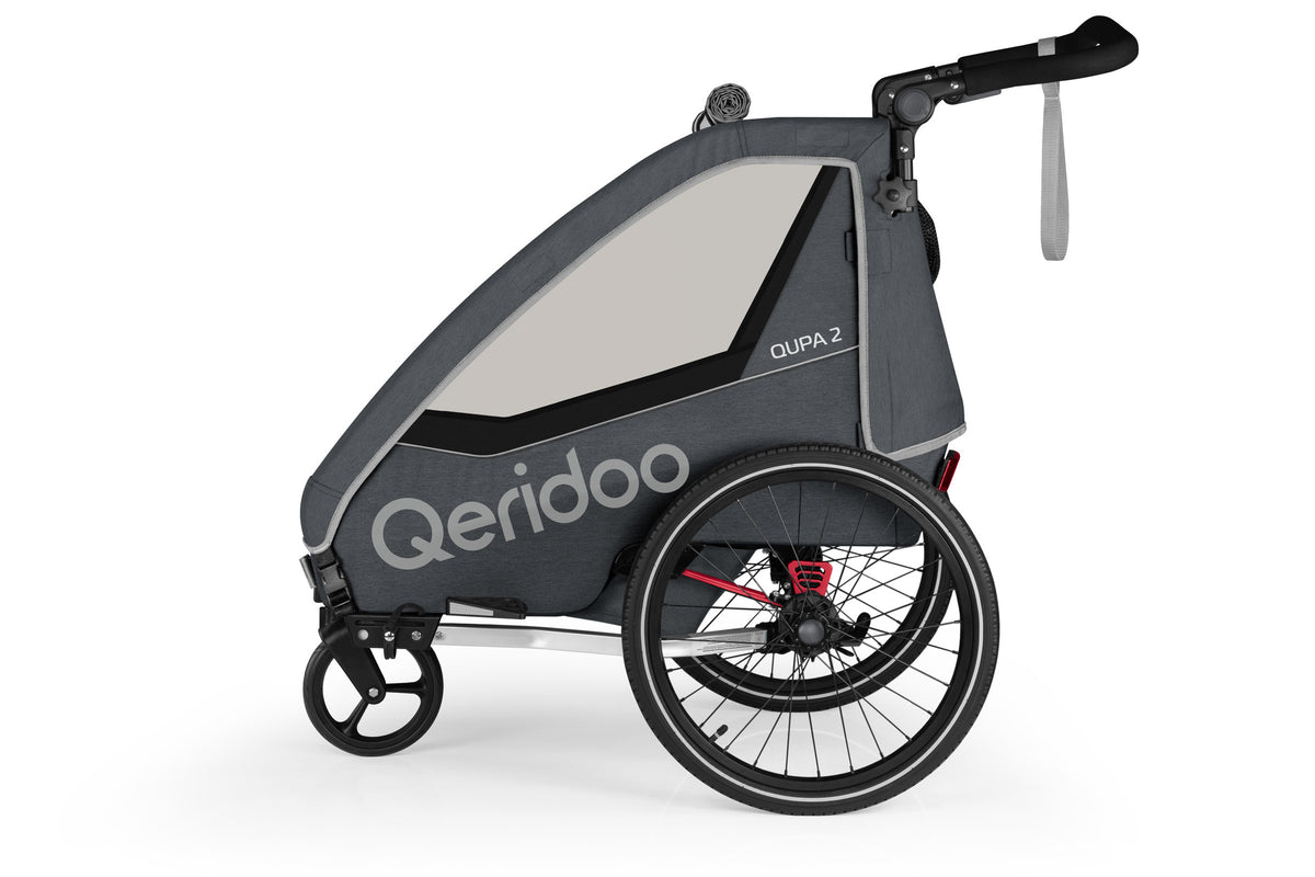 Qeridoo QUPA2 cykelkärra för 2 barn