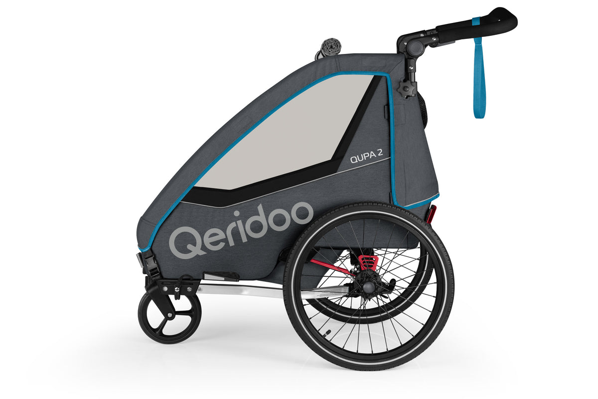 Qeridoo QUPA2 Polkupyörän Peräkärry 2 Lapselle
