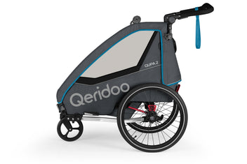 Qeridoo QUPA2 Polkupyörän Peräkärry 2 Lapselle
