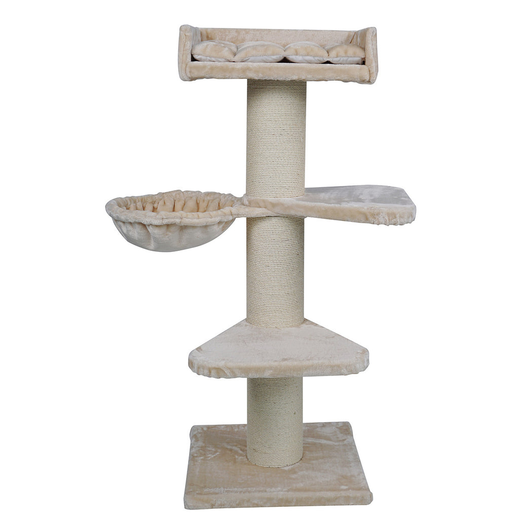 POHJOLAN LEMMIKKITARVIKE Raapimispuu Isolle kissalle 155cm, beige