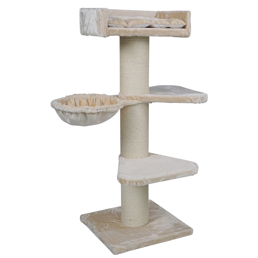 POHJOLAN LEMMIKKITARVIKE Raapimispuu Isolle kissalle 155cm, beige